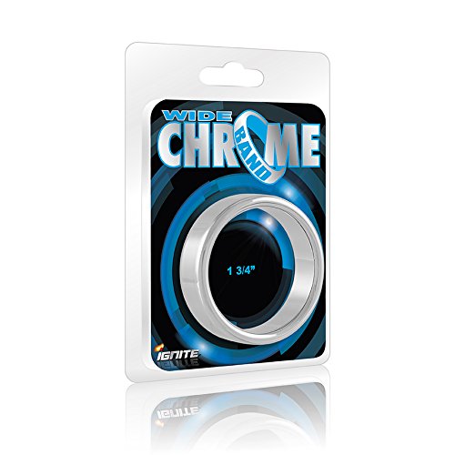 Ignite Wide Chrome Band Ring