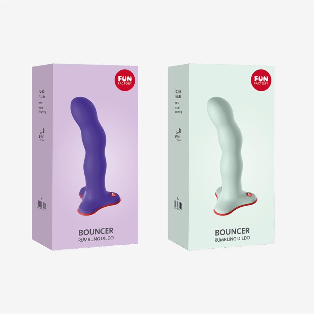 Fun Factory Adult Toys - Suction Cup Dildo And Strapon Adult Sex Toy - Dildo For Women, Men And Couples (Bouncer Red)
