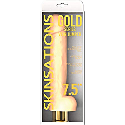 Skinsations Gold Jumper 7.5In Vibe Dildo