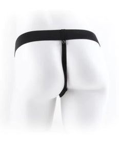 Ff 11In Vibrating Hollow Strap-On Flesh