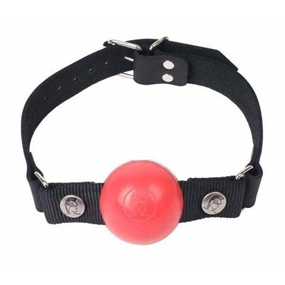 Spartacus Removable Silicone Ball Gag, Red, 2 Inch