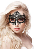 Ouch! Queen Black Lace Mask  - Black