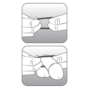 Blush Genuine Stay Hard Beaded Cock Rings In 3 Sizes - Soft Super Stretchy - Increase Stamina - Longer Harder Bigger Thick Erections - Add Girth - Male Enhancement Sex Toy For Men Couples - Black