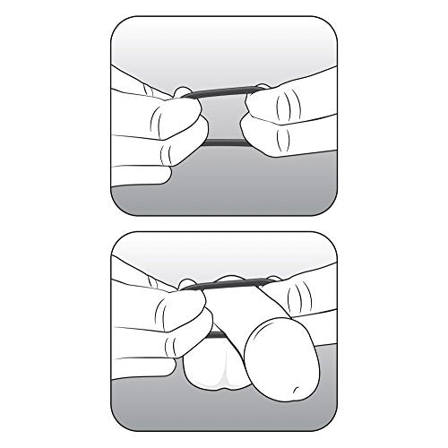 Blush Genuine Stay Hard Beaded Cock Rings In 3 Sizes - Soft Super Stretchy - Increase Stamina - Longer Harder Bigger Thick Erections - Add Girth - Male Enhancement Sex Toy For Men Couples - Black