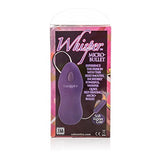 Calexotics Whisper Micro Bullet - Self Heating Wired Pocket Bullet Vibrator - Remote Control Sex Toys For Couples - Adult Egg Massager - 1.25 Inch - Purple