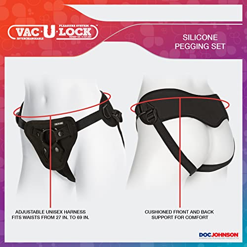 Vac-U-Lock Silicone Pegging Set Black