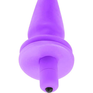 (D) Neon Vibrating Butt Plug Purple