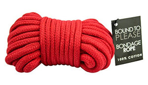 Bound To Please Bondage Rope Red