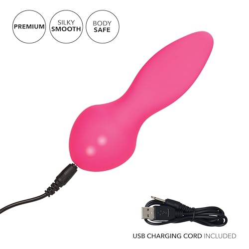 Calexotics Mini Marvels Marvelous Flicker - Silicone Waterproof Compact Vibrator - 10 Function Rechargeable Vibe - Adult Sex Toy