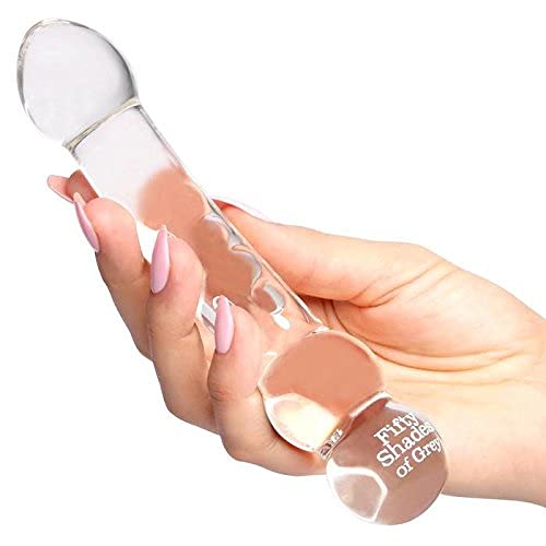 Fifty Shades Of Grey Drive Me Crazy Glass Massage Wand - Double Ended Design - Hypoallergenic