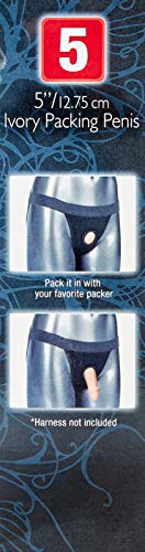 California Exotic Novelties Packer Gear Packing Penis 5 Inch/12.75 Cm, Ivory