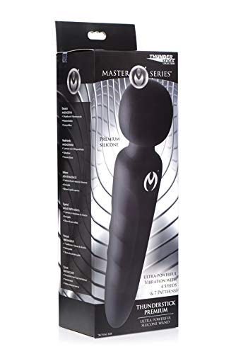 Master Series Thunderstick Premium Ultra Powerful Silicone Rechargeable Massage Wand