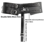 Vibrator Leather Constrained Forced Strap - Electric Leather Waistband Harness Fixed Tie Belt Harness Vibrator Holder(Wand Or Vibrator Not Included)
