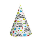Candy Prints X-Rated Birthday Hats, 8 Count