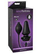 Pipedream Products Anal Fantasy Elite Collection Inflatable Silicone Butt Plug, Black, 4 Lb