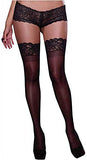 Dg Thigh Highs W/ Silicone Top Blk Q