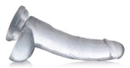 Jock C-Thru 8In Clear Dildo W/ Balls Tpe