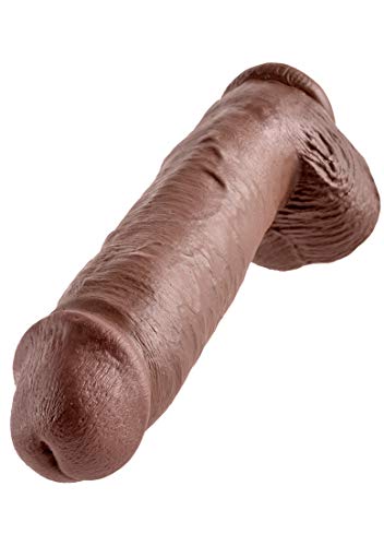King Cock - 11In Cock W/ Balls Brown