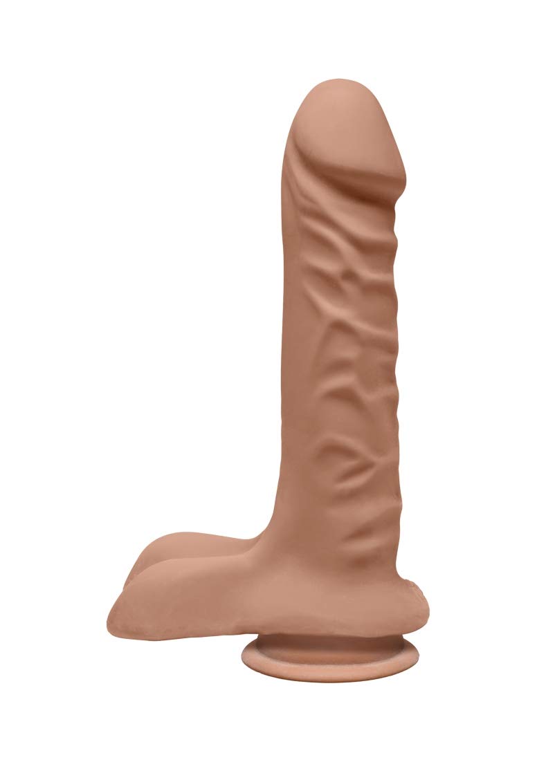 The D Super D 8 W/Balls Caramel Tan Dildo ''