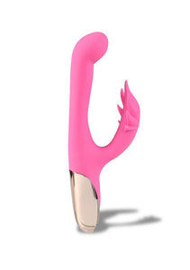 Maui Dual Motors Silicone Rabbit-Style G-Spot - Pot Leaf Shaped Clitoral Stimulator - Vibrator Rechargeable