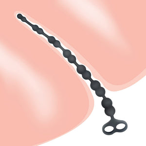 FST Anal Beads with 7 Double Balls, Anal Plug with Safe Pull Ring Sex Toys for Women Men