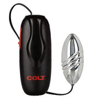 Calexotics Colt Turbo Bullet Vibrator - Waterproof Sex Toys For Couples - Wired Adult Vibe Egg Male P Spot Massager - Silicone Prostate Massager - Black