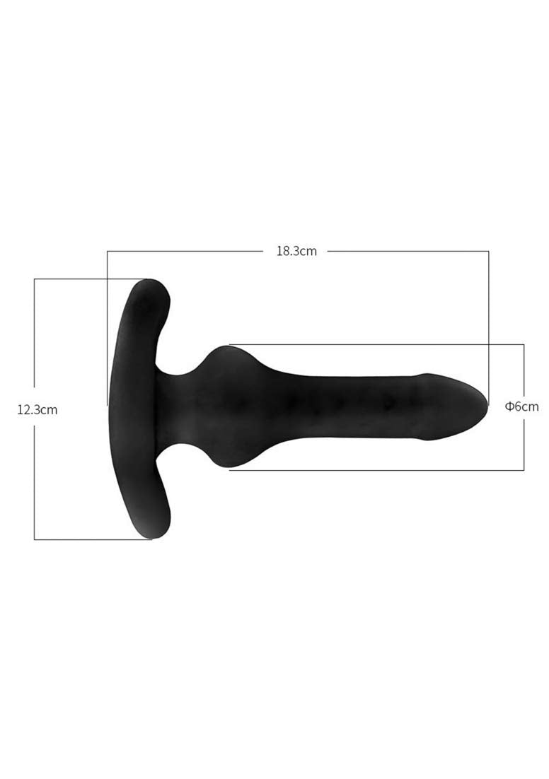 Perfect Fit Hump Gear Penetration Butt Plug, Black