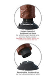 King Cock 8In Vibrating Cock Brown