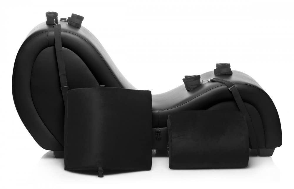 Master Series Kinky Couch Sex Chaise Lounge - Black