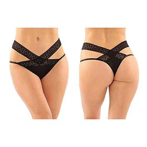 Daphne Brazilian-Cut Panty 6Pk Q/S Blk