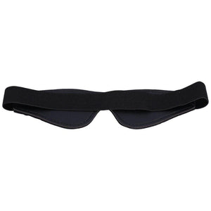 Dark Amour Seductive Leather Blindfold for Bondage & BDSM Play - Sensory Deprivation Patent Black Leather, One Size Fits Most