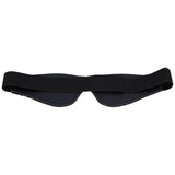 Dark Amour Seductive Leather Blindfold for Bondage & BDSM Play - Sensory Deprivation Patent Black Leather, One Size Fits Most