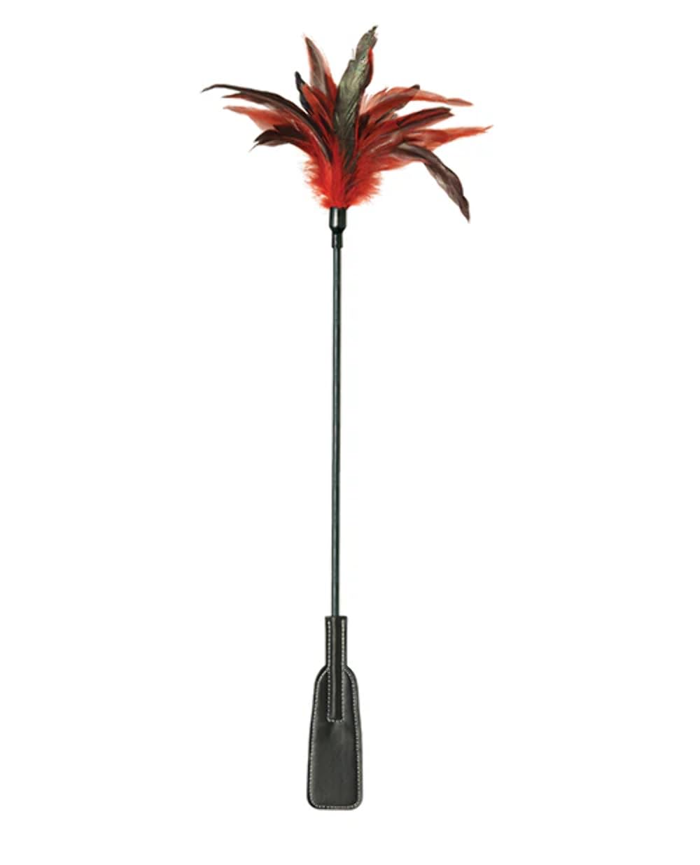 Sportsheets - Sex & Mischief: Feather Slapper - Tickle And Spanking Adult Toy (Red And Black)