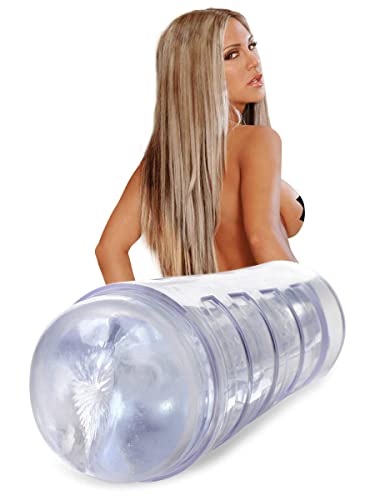 Mistress Brianna Diamond Deluxe Ass Stroker Toy For Men, Women, And Couples, Adult Sex Pleasure Toys, Male Masturbators Realistic Textured Pocket Anal - Clear Stroker