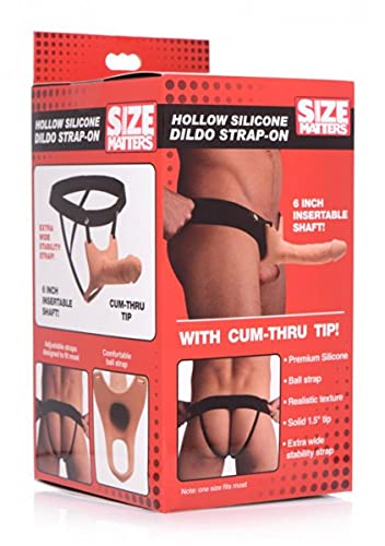 Hollow Silicone Dildo Strap-On - Flesh