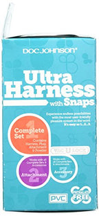 Vac-U-Lock Ultra Harness W/Snaps Black