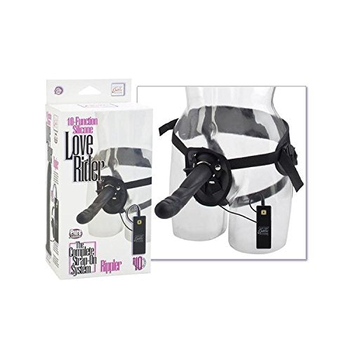 California Exotic Novelties 10-Function Silicone Love Rider Rippler, Black