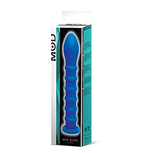 Mod Wand Silicone  Blue Ribbed