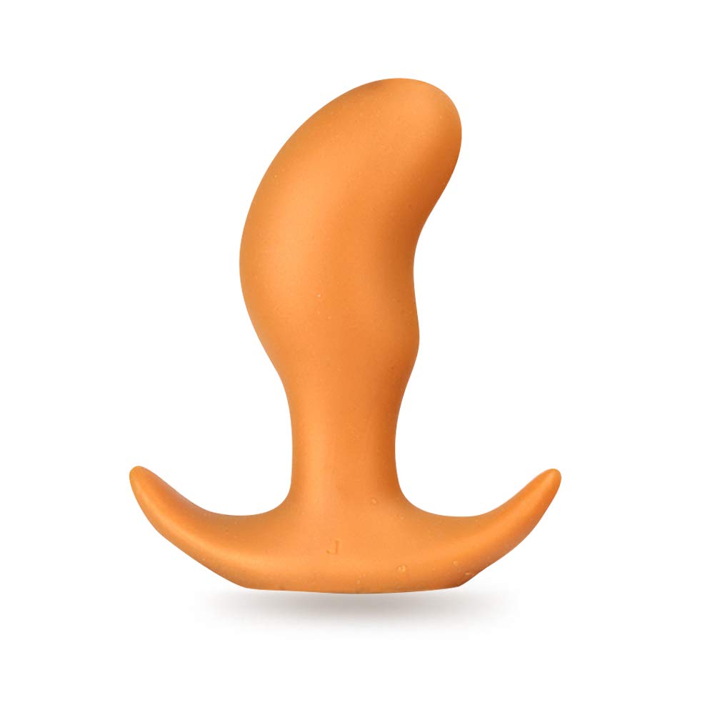 Super Soft Anal Plug, Sex Factory Flexible Liquid Silicone Butt Plug Prostate Massage G-spot Dildo Anal Trainer Kit for Beginner