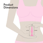 Pure Love Silicone Anal Butt Plug 4.5'', Adult Sex Toy, Classic Sex Toy, Pink