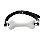 Pfylinqo Dog Bone Mouth Gag White Pet Bone Bite Ball Gag Adjustable Bondage BDSM Fetish Slave Restraints Sex Toys Slave SM Game