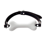 Pfylinqo Dog Bone Mouth Gag White Pet Bone Bite Ball Gag Adjustable Bondage BDSM Fetish Slave Restraints Sex Toys Slave SM Game