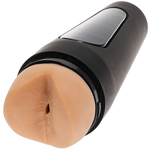 Doc Johnson Man Squeeze - Chad White - Ultraskyn Stroker - Squeeze Plate For Precise Pressure - Twist End Cap To Control Suction - Discreet Premium Stroker - Male Masturbator, Ass, Vanilla