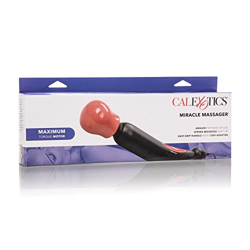 Calexotics Miracle Massager     Body Wand Vibrator For Couples     Adult Sex Personal Massager - Black
