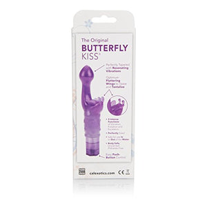 Calexotics Original Butterfly Kiss Vibrator - Multi-Speed Waterproof Vibe - Adult Sex Toys For Couples - Clitoral G Spot Massager - Purple