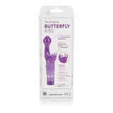 Calexotics Original Butterfly Kiss Vibrator - Multi-Speed Waterproof Vibe - Adult Sex Toys For Couples - Clitoral G Spot Massager - Purple