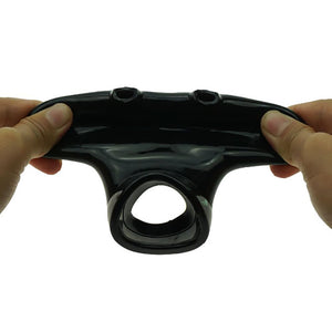 Silicone Scrotum Sleeve Testicle Cover Penis Ring Prison Bondage Male Chastity Cage Devices Cock Slave Orgasm Delay Sex Toy for