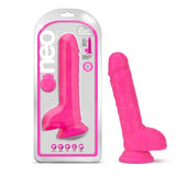 Neo Dual Density Dildo 9In Neon Pink