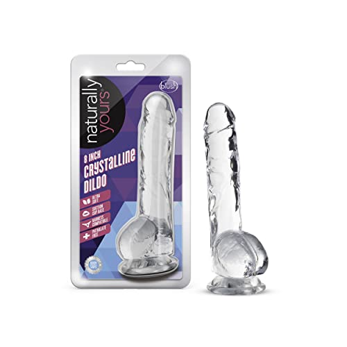 Naturally Yours Crystalline Dildo 8In Di