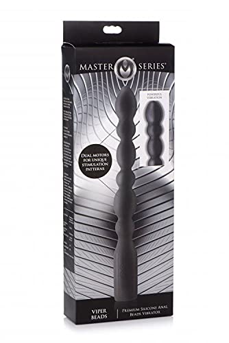 (Wd) Master Series Viper Beads Premium Anal Beads Vibrator